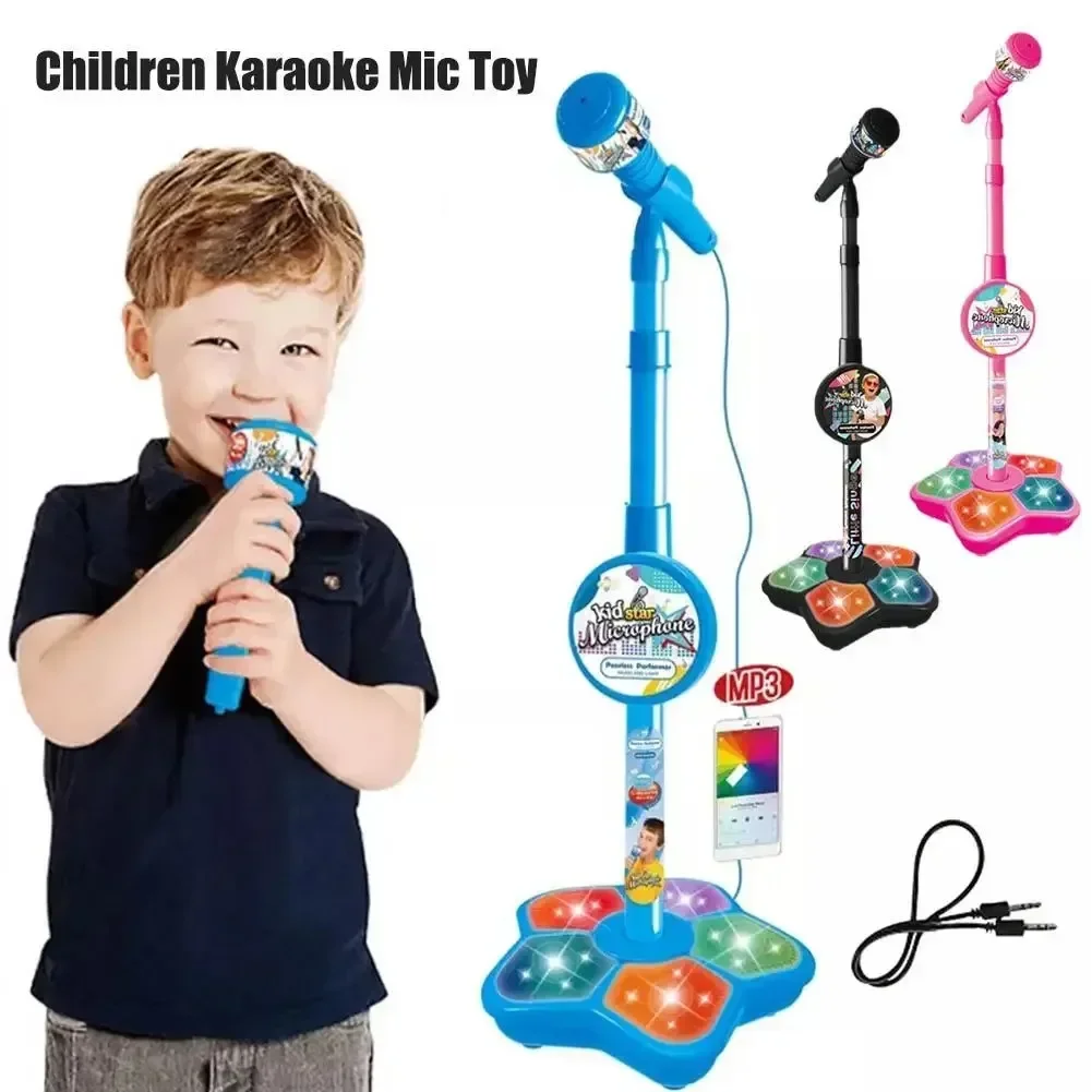 Song With Musical Instrument - Kindermicrofoon met standaard Jongens Meisjes Schommelrolmicrofoon