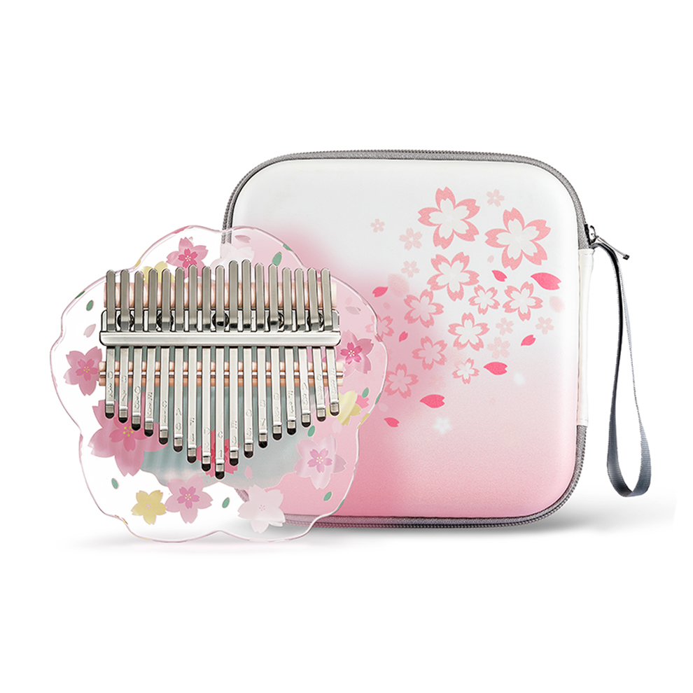 Musical Instrument Box - Hluru Kalimba 21 Toetsen Met Koffer