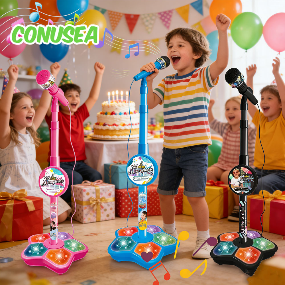 Song With Musical Instrument - Kinderen Microfoon Speelgoed met Standaard Elektrische