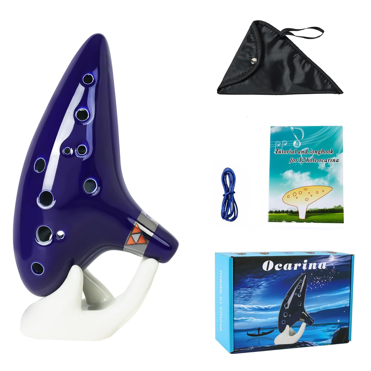 Song With Musical Instrument - Nieuwe 12-toon Alto C keramische ocarina,
