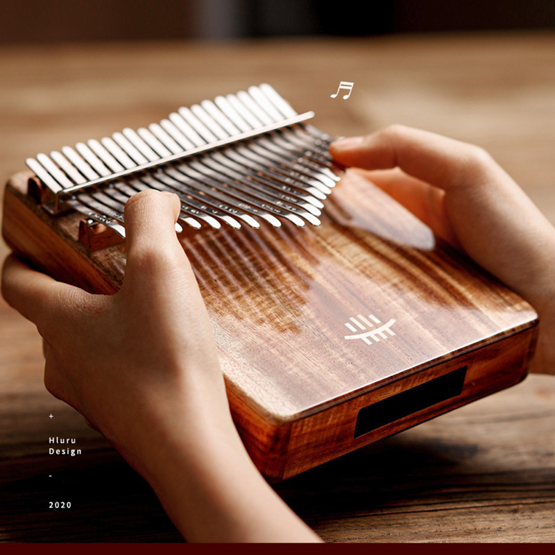 Musical Instrument African - Hluru Kalimba 17 Toetsen Met Gat