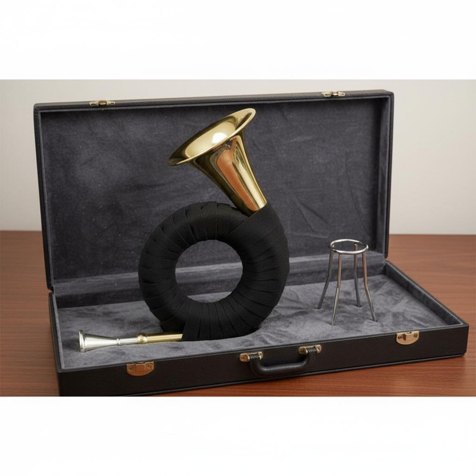 Musical Instrument French - Bb koperen blaasinstrument goudkleurig Frans koperen