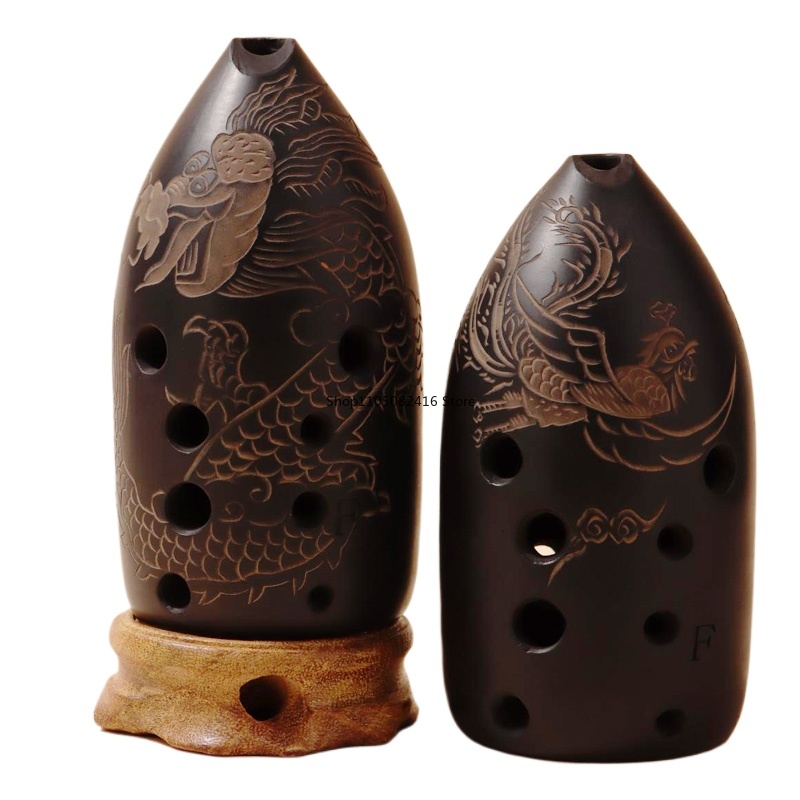 Musical Instrument Xun - 8/10 Gaten Chinese Oude Xun Professionele