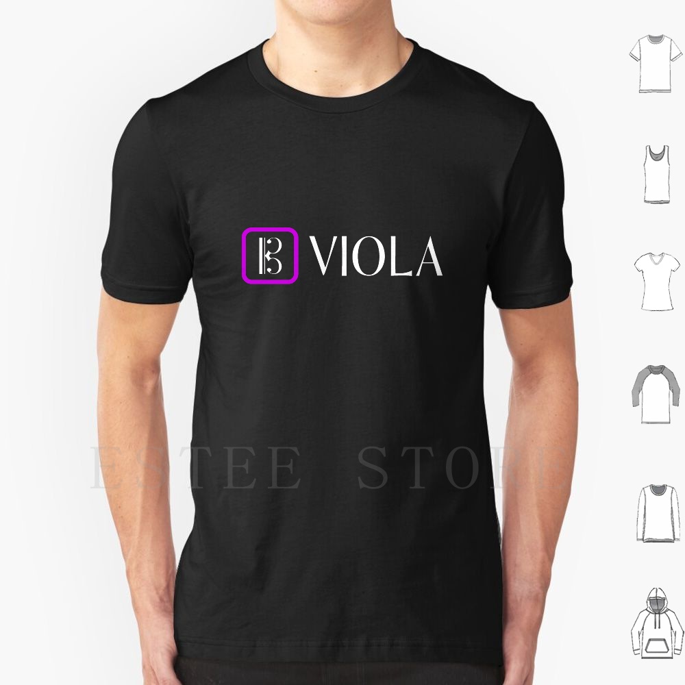 Musical Instrument Viola - Altviool: Alto Clef (Paars) T-shirt Print