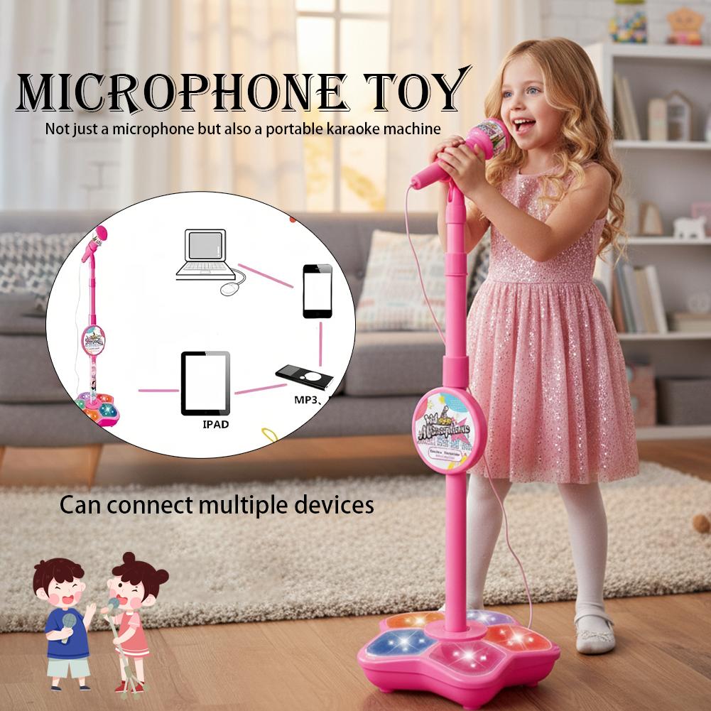 Song With Musical Instrument - Kindermicrofoon met standaard Karaoke Lied Muziekinstrument