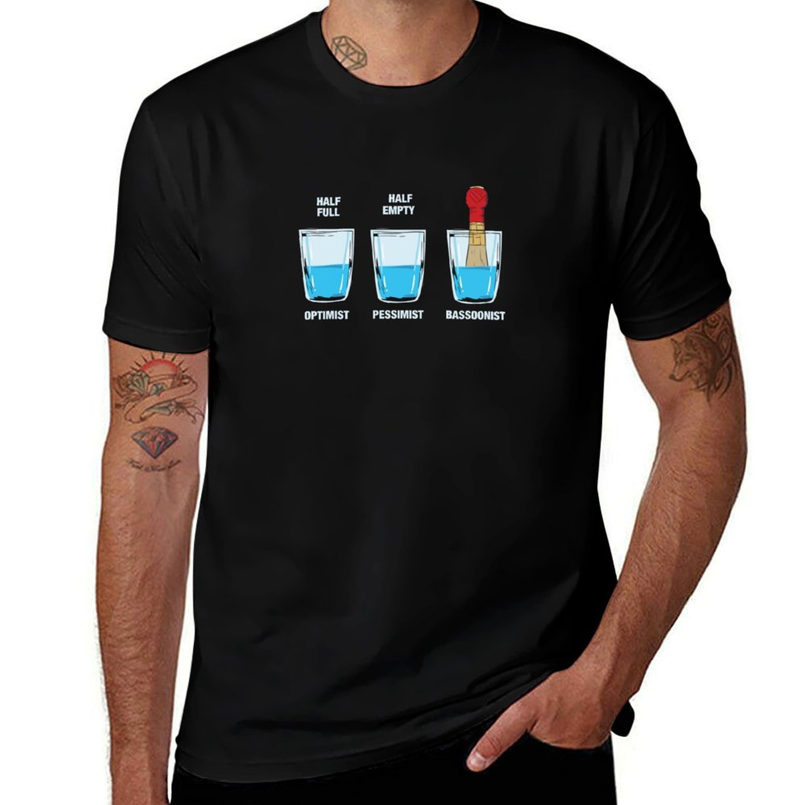 Musical Instrument Bassoon - Muziekinstrument-Fagot Speler-Muziek Cadeau T-Shirt Vintage Zwaargewichten