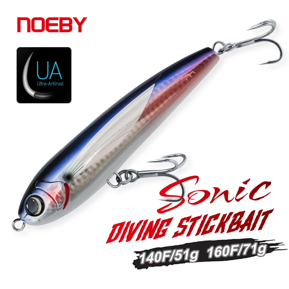 NOEBY Duikstickbait 140mm 51g  - Rain Stick Percussion recensie en prijs