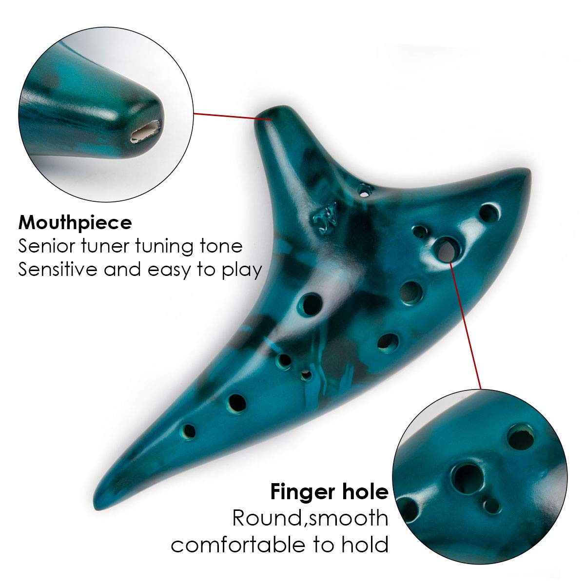 Ocarina12 Tonen Alto C Keramis - Song With Musical Instrument recensie en prijs