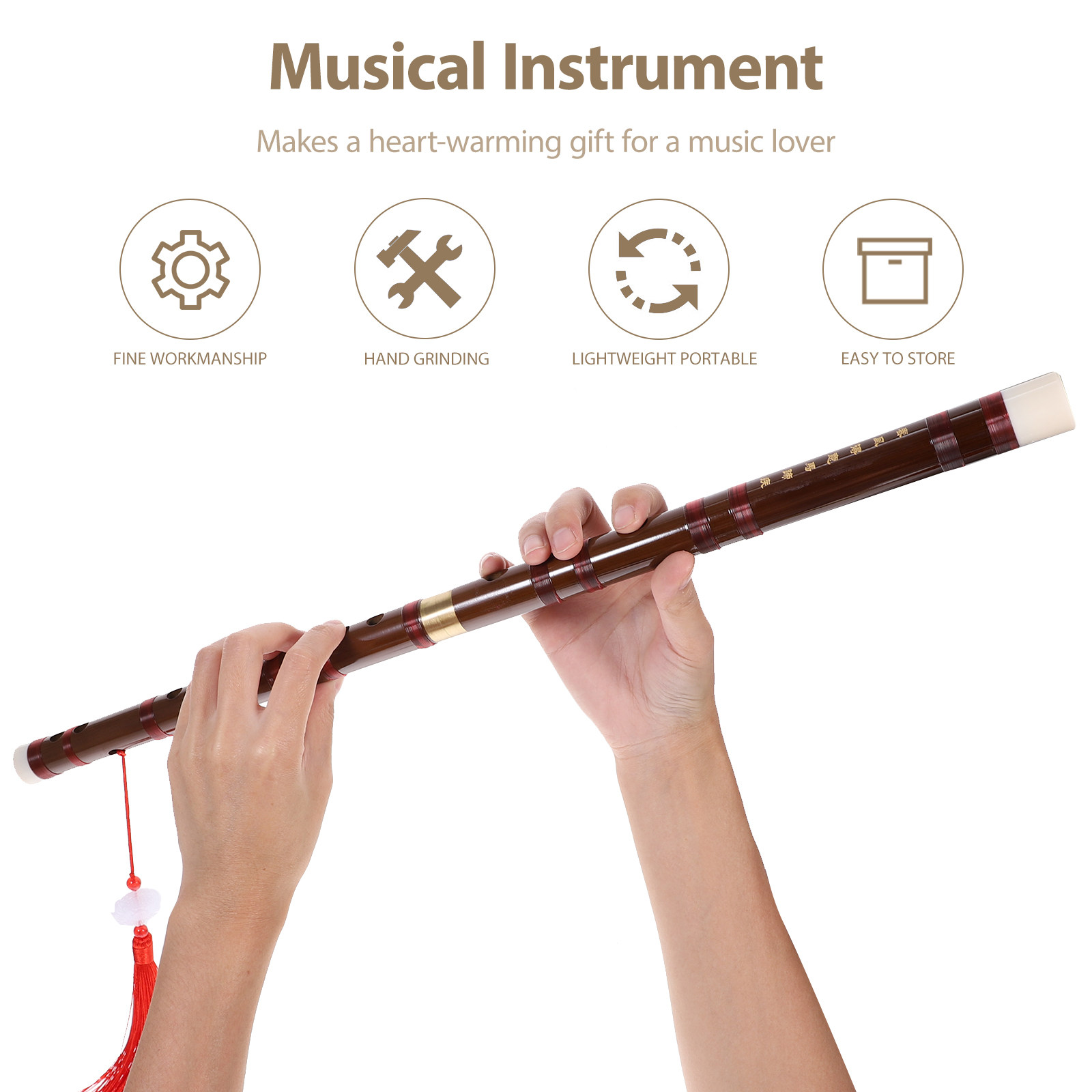 Professionele bamboefluit Chin - Musical Instrument Fife recensie en prijs