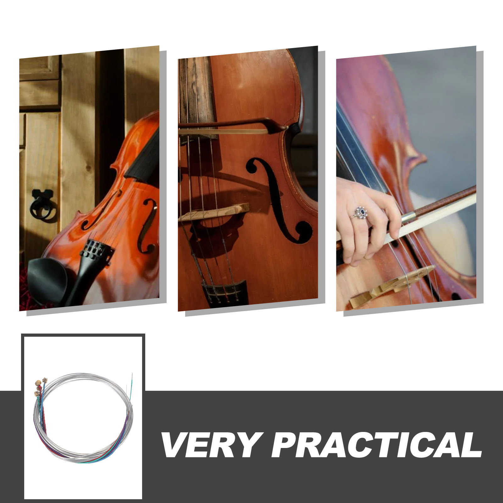 2Sets Altvioolsnaren Metalen m - Musical Instrument Viola recensie en prijs